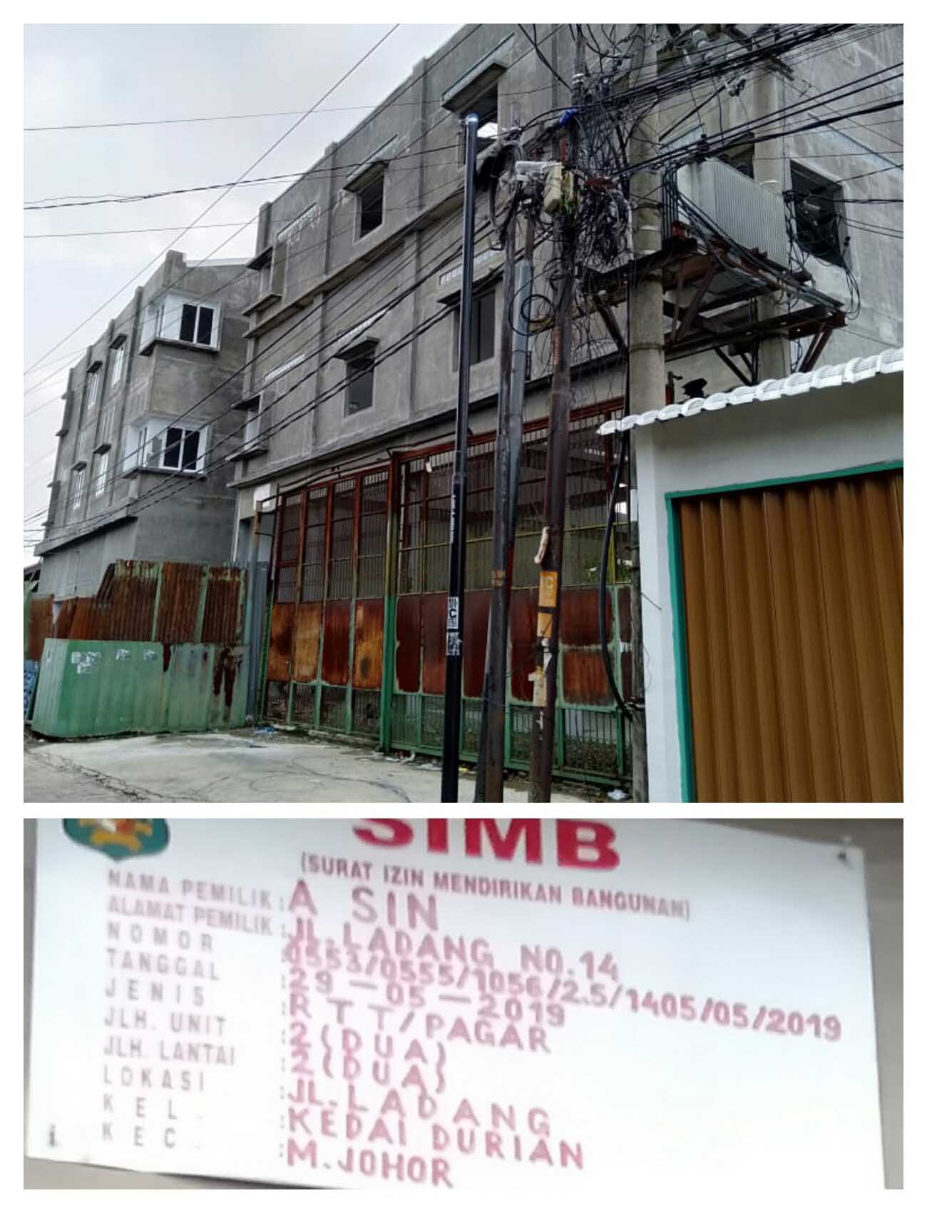 Pembangunan Ruko di Jalan Ladang Diduga Langgar Perda, LPP-TIPIKOR Minta Evaluasi SIMB