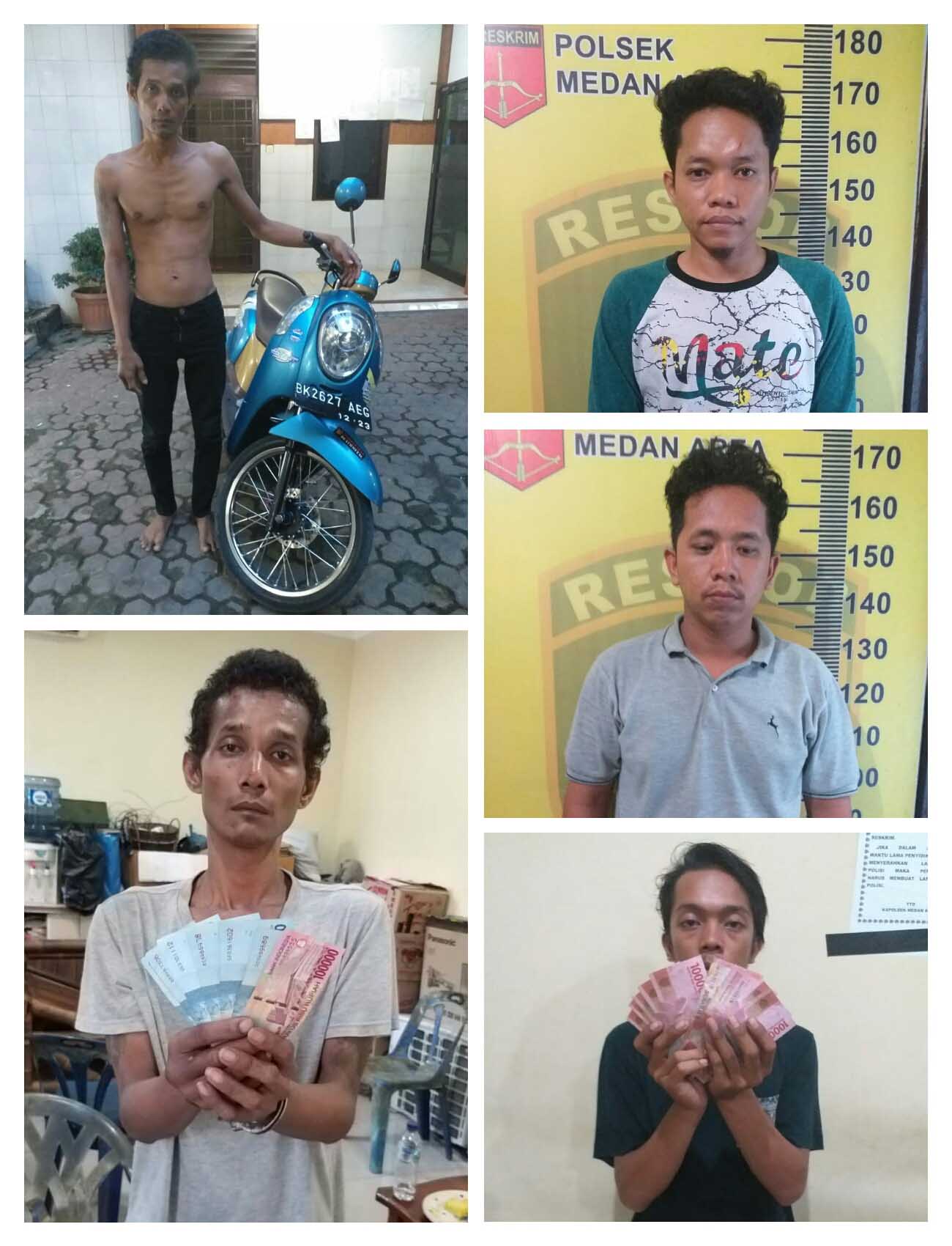 Jual Sepeda Motor Curian Melalui Medsos, Pelaku dan Penadah Diringkus Pegasus Medan Area