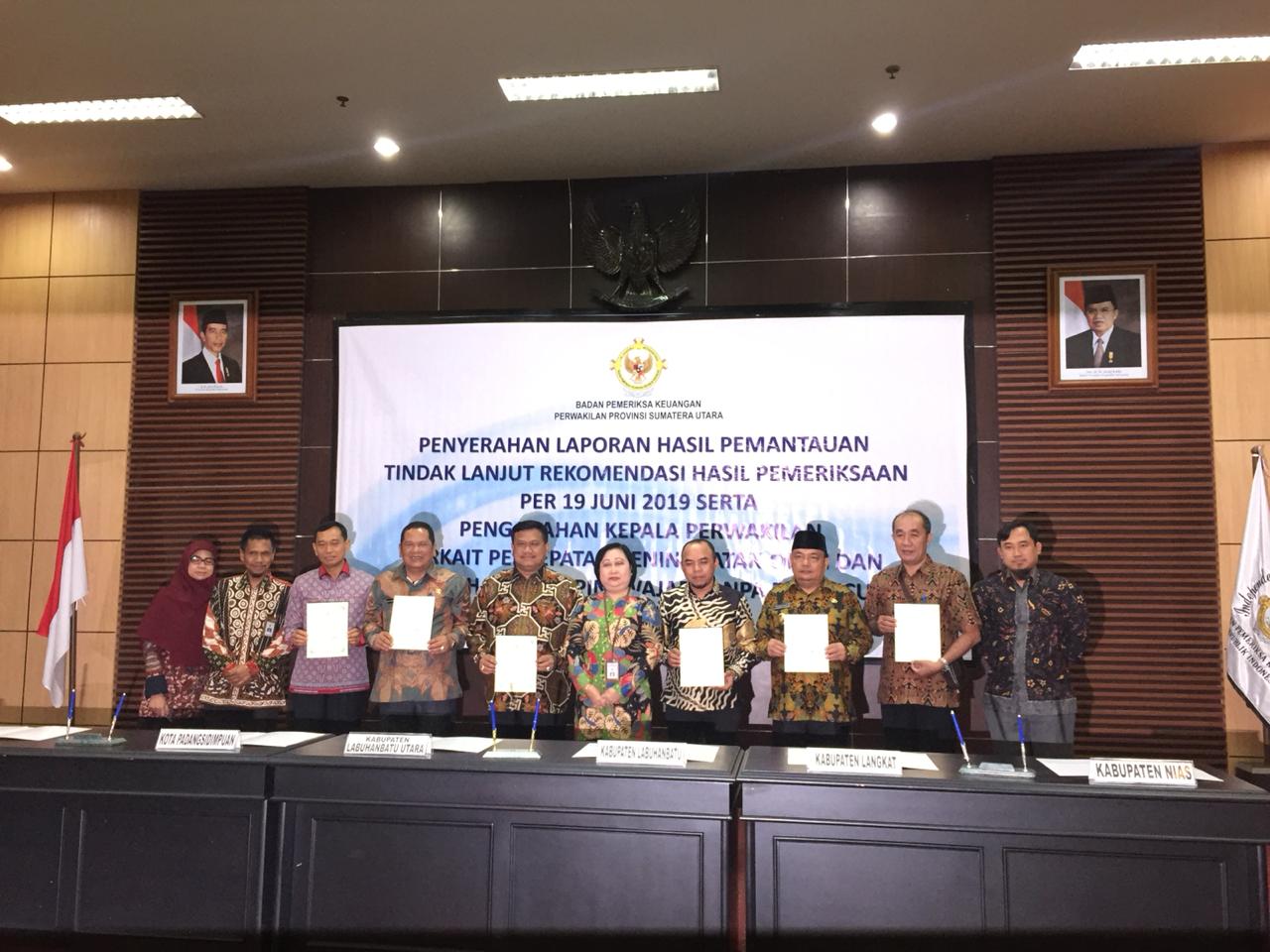 Bupati Langkat Terima Predikat Opini WDP dari Kepala BPK RI