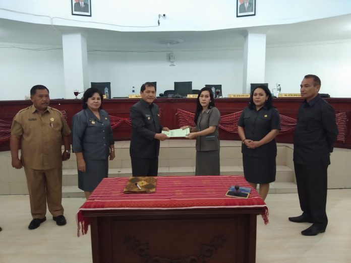 Penyampaian Nota Penjelasan Penetapan Propemperda Molor 6 Jam