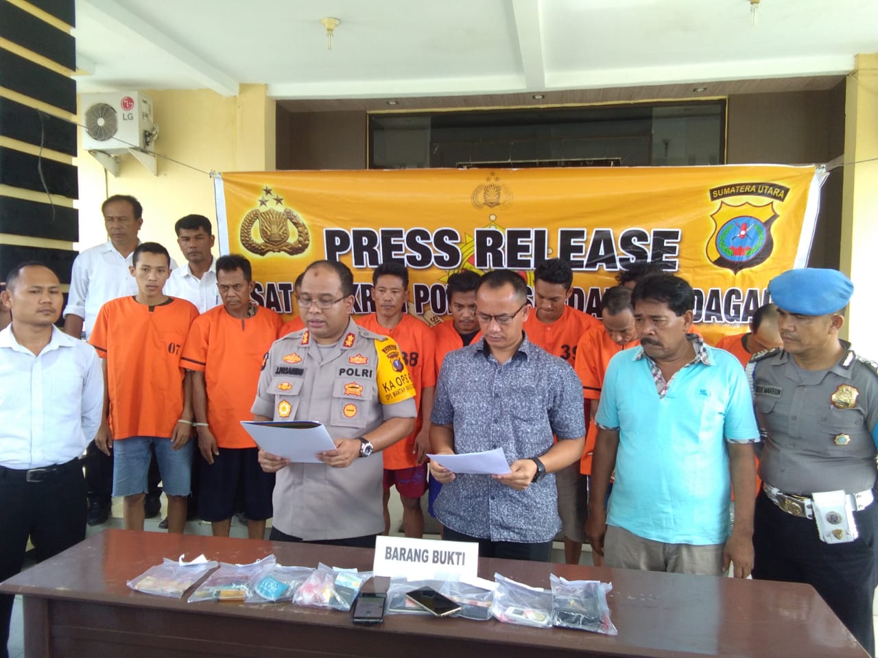 Pasca Lebaran Idul Fitri, Polres Sergai Amankan 6 Pengedar dan 3 Pemakai Shabu