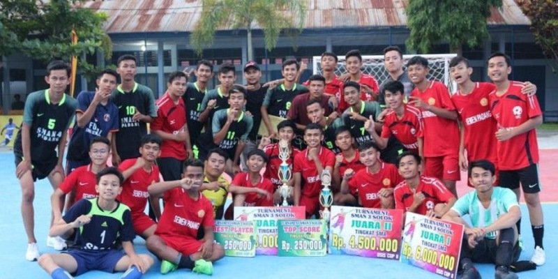 Hasil Turnamen Futsal OSIS CUP II SMAN 3 Solok, SMA Semen Padang Raih Juara