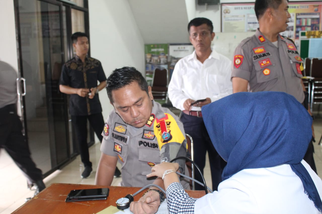 Sambut HUT Bhayangkara ke 73 Polres Asahan Gelar Kegiatan Donor Darah