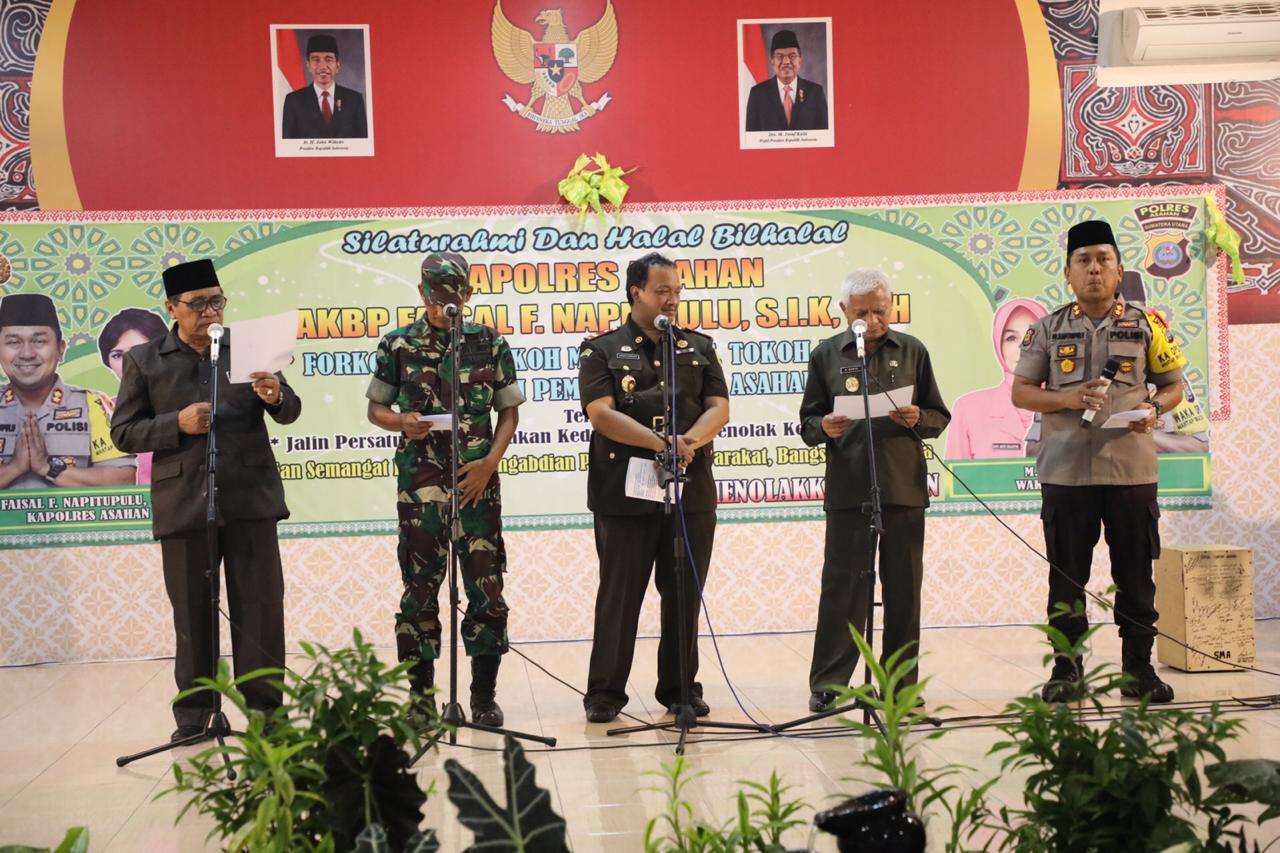 Plt Bupati Asahan Hadiri Halal Bi Halal Kapolres Asahan
