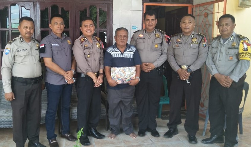 Sambut HUT Bayangkara Ke-73, Polsek Bilah Hilir Labuhanbatu Kunjungi Tomas dan Toga
