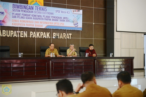 Sekda Pakpak Bharat Buka Secara Resmi Bimtek SPSE Versi 4.3