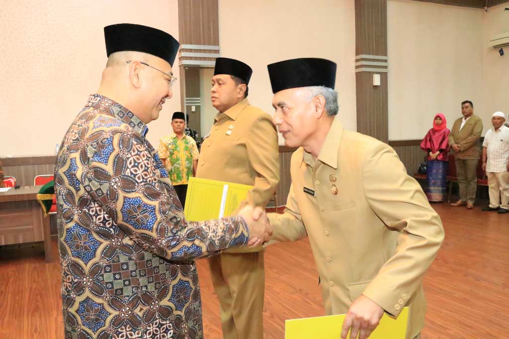 Wali Kota Lantik 2 Pejabat Eselon II,  Irwan Ritonga Jadi Kepala Bappeda, Ahmad Sofyan Kepala BPKAD