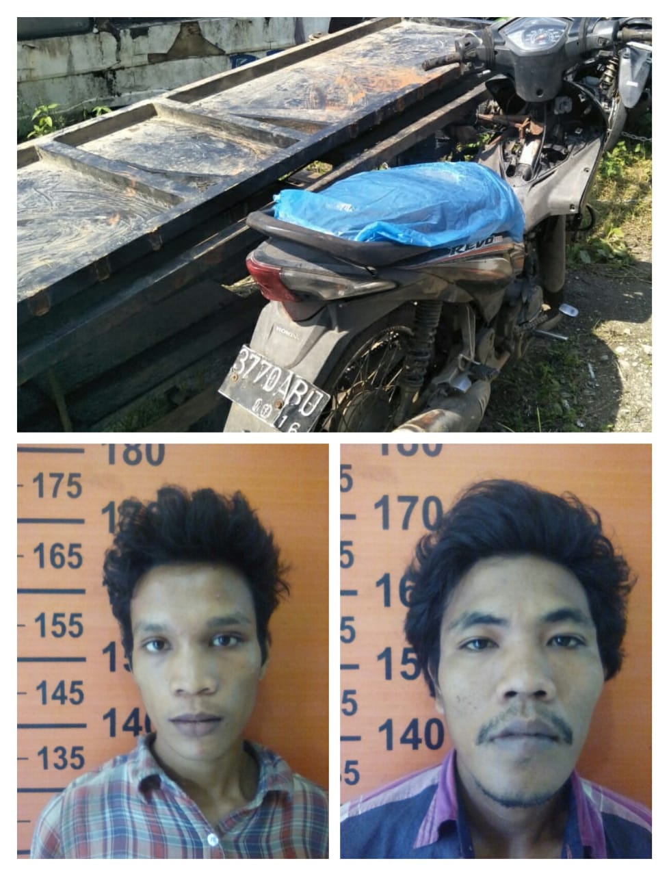 Pegasus Polsek Pancur Batu Bekuk Dua Pelaku Pencuri Pagar Besi Rumah