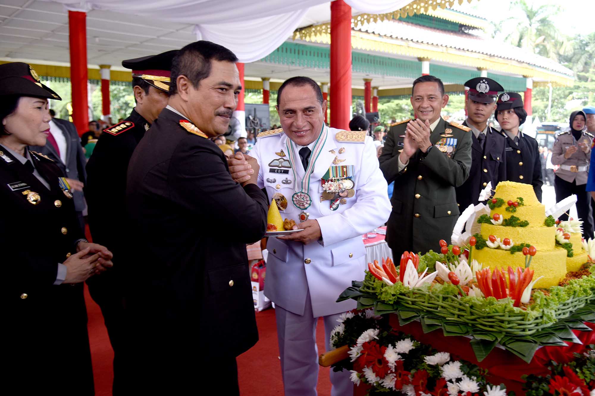 Peringatan HUT ke-73 Bhayangkara,  Edy Rahmayadi Puji Kinerja Polri