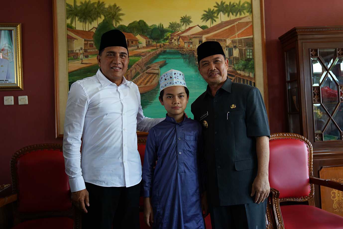 Gubsu Edy Rahmayadi Banggakan Hafiz Asal Nias ke Wagub Kalbar