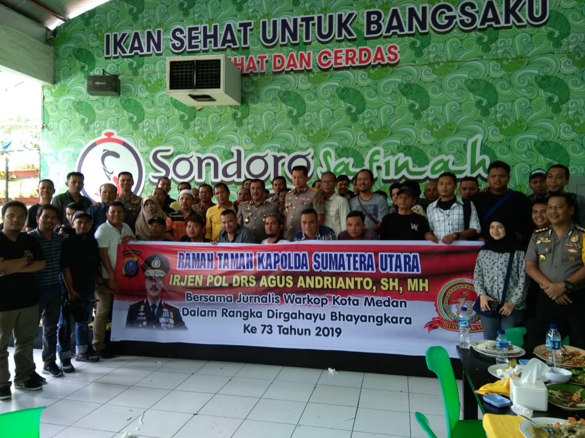 Kapoldasu : Wartawan Berikan Fungsi Kontrol, Polisi Berupaya Membenahi Seperti Harapan Kapolri