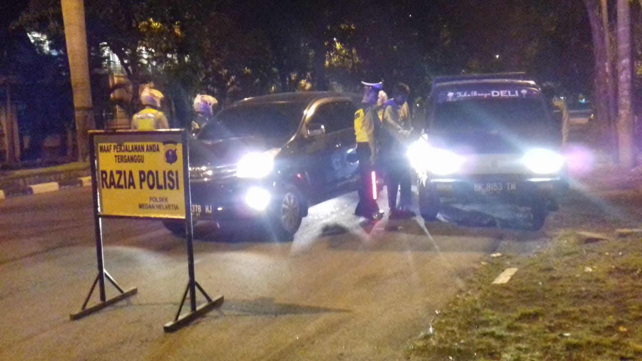 Mengantisipasi Kasus 3C, Polsek Medan Helvetia Razia Kendaraan Bermotor, 4 Unit R2 dan 1 Unit R4 Disita