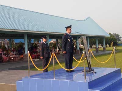 Personel TNI AU Lanud Sorwondo Medan Laksanakan Upacara Peringatan Hari Bakti TNI AU ke-72 Tahun 2019