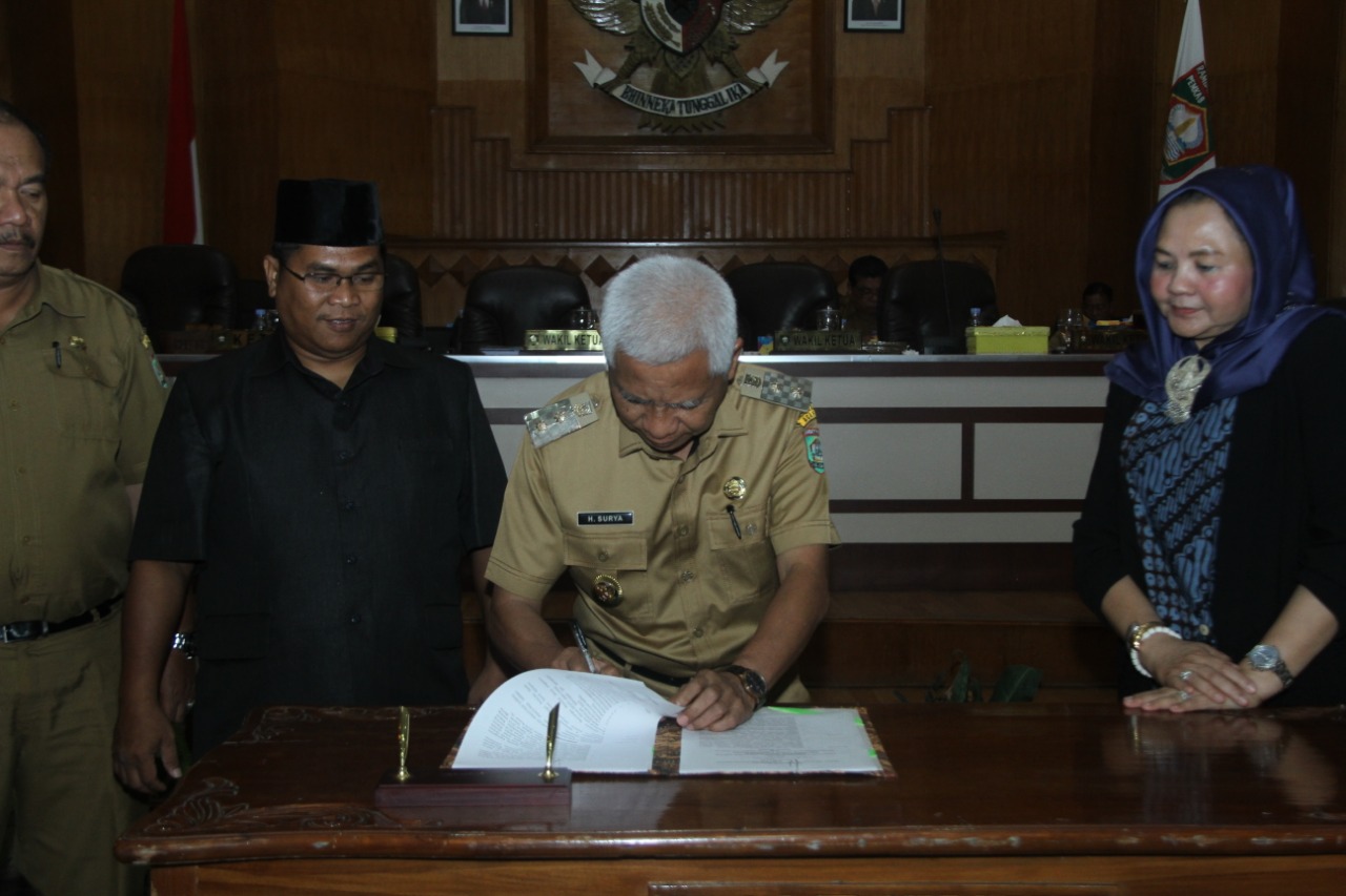 Penyampaian Laporan Pimpinan Pansus Hasil Pembahasan Rancangan Perda dan Pengambilan Keputusan dan Pendapat Akhir Bupati Asahan