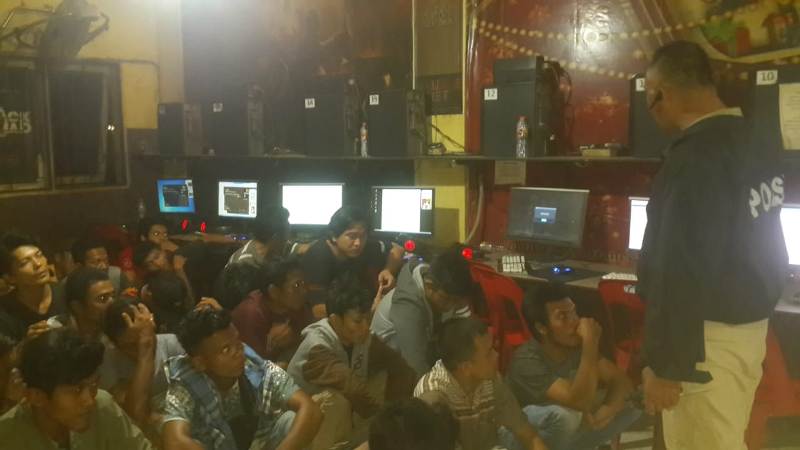 Razia Cipta Kondisi, Polsek Percut Sei Tuan Amankan 36 Pelajar dan 15 Unit R2