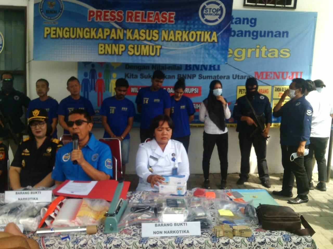 BNNP Sumut Ungkap Jaringan Narkotika Internasional, 2 dari 5 Tersangka Warga Malaysia, dan 6 Kg Sabu Diamankan