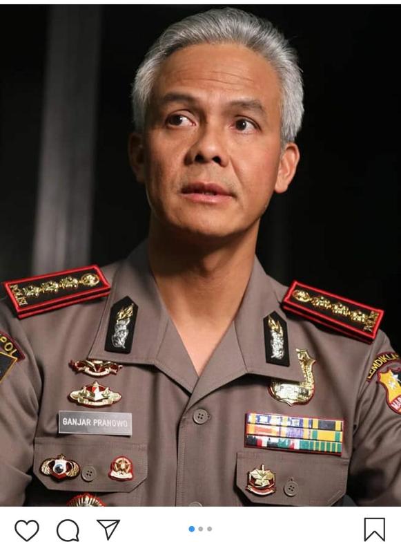 Bermain Film Sang Prawira, Gubernur Jateng  Berperan Sebagai Dosen Akpol Berpangkat Kombes