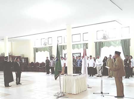 Walikota Umar Lantik Direktur PDAM Tirta Bulian