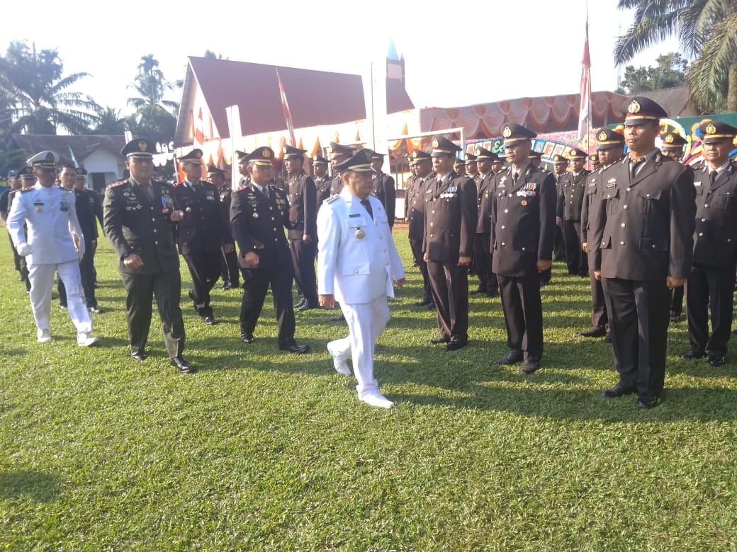 Polres Langkat Peringati Hari Bhayangkara Ke 73 Tahun 2019 Terbit Rencana Sampaikan Amanat Presiden RI