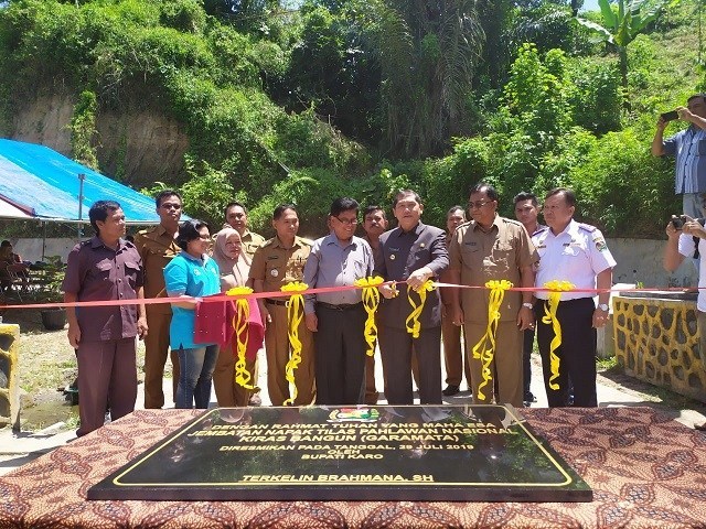 Bupati karo Resmikan Jembatan Napak Tilas Gara Mata