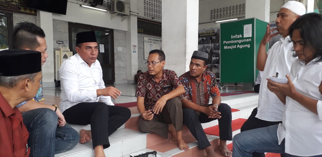 Pembangunan Fisik Masjid Agung Lambat, Gubsu Edy Minta Bekerja  Cepat