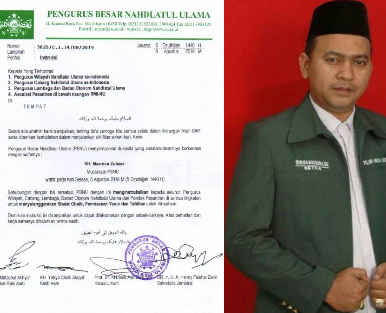 KH Maimoon Zubair Wafat, Ketua NU Medan Instruksikan Nahdliyin Sholat Ghaib