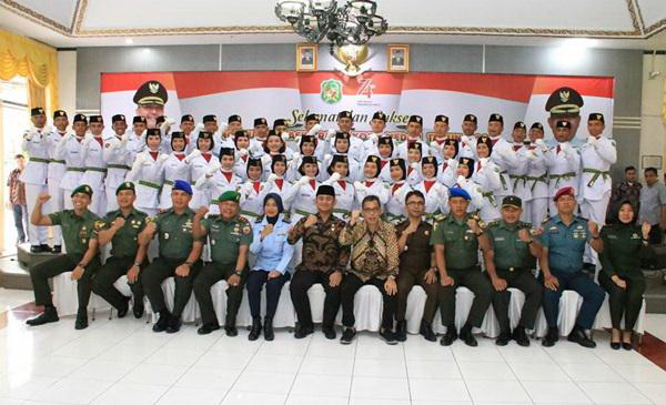 43 Anggota Paskibraka Kota Medan Dikukuhkan