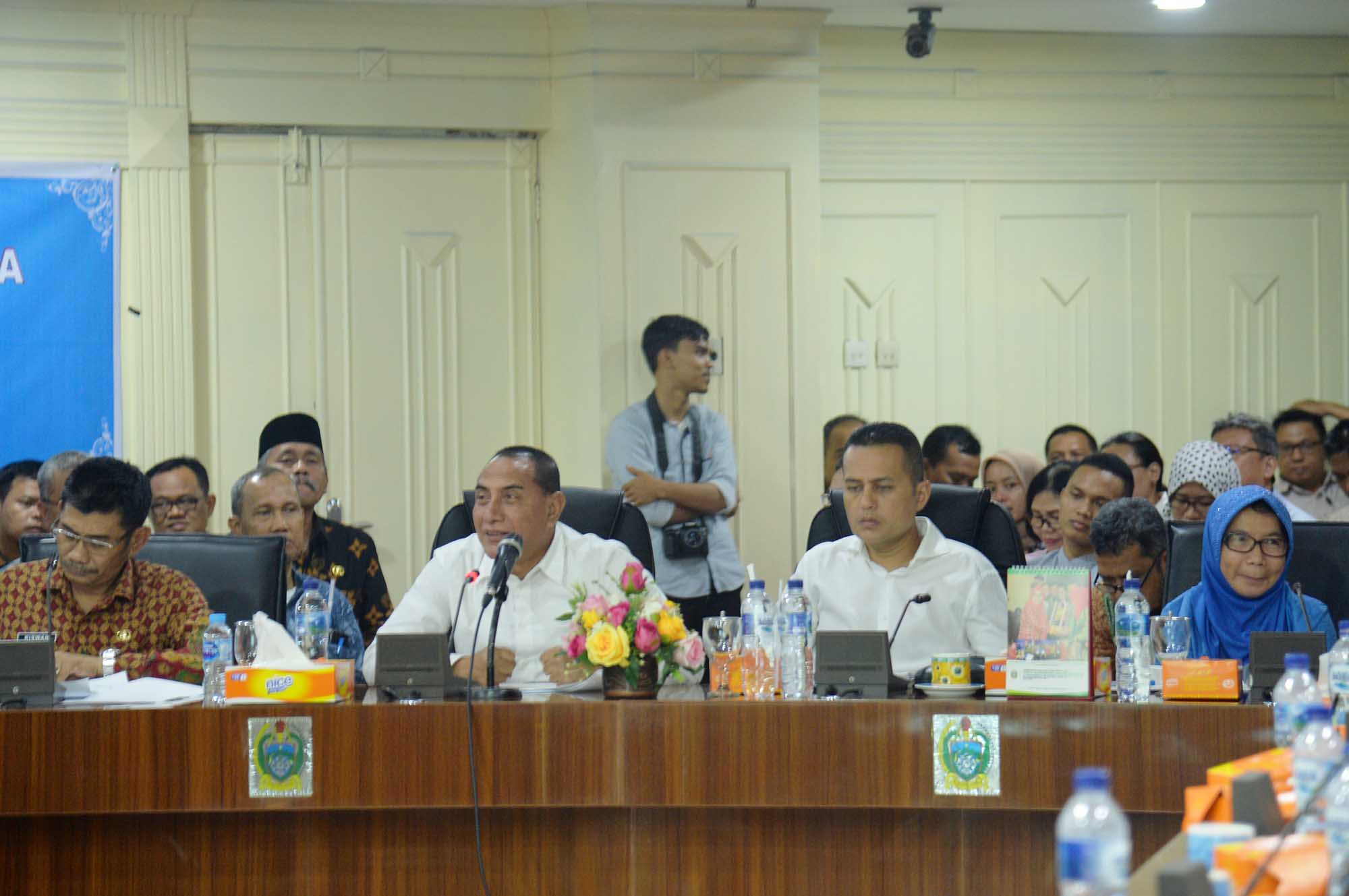 Gubsu Minta OPD dan BUMD Tingkatkan PAD