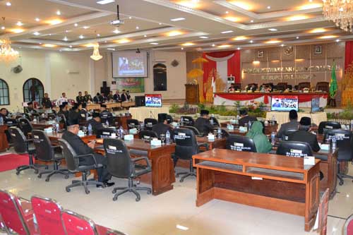 DPRD Langkat Gelar Paripurna Dengarkan Tiga Pidato Presiden