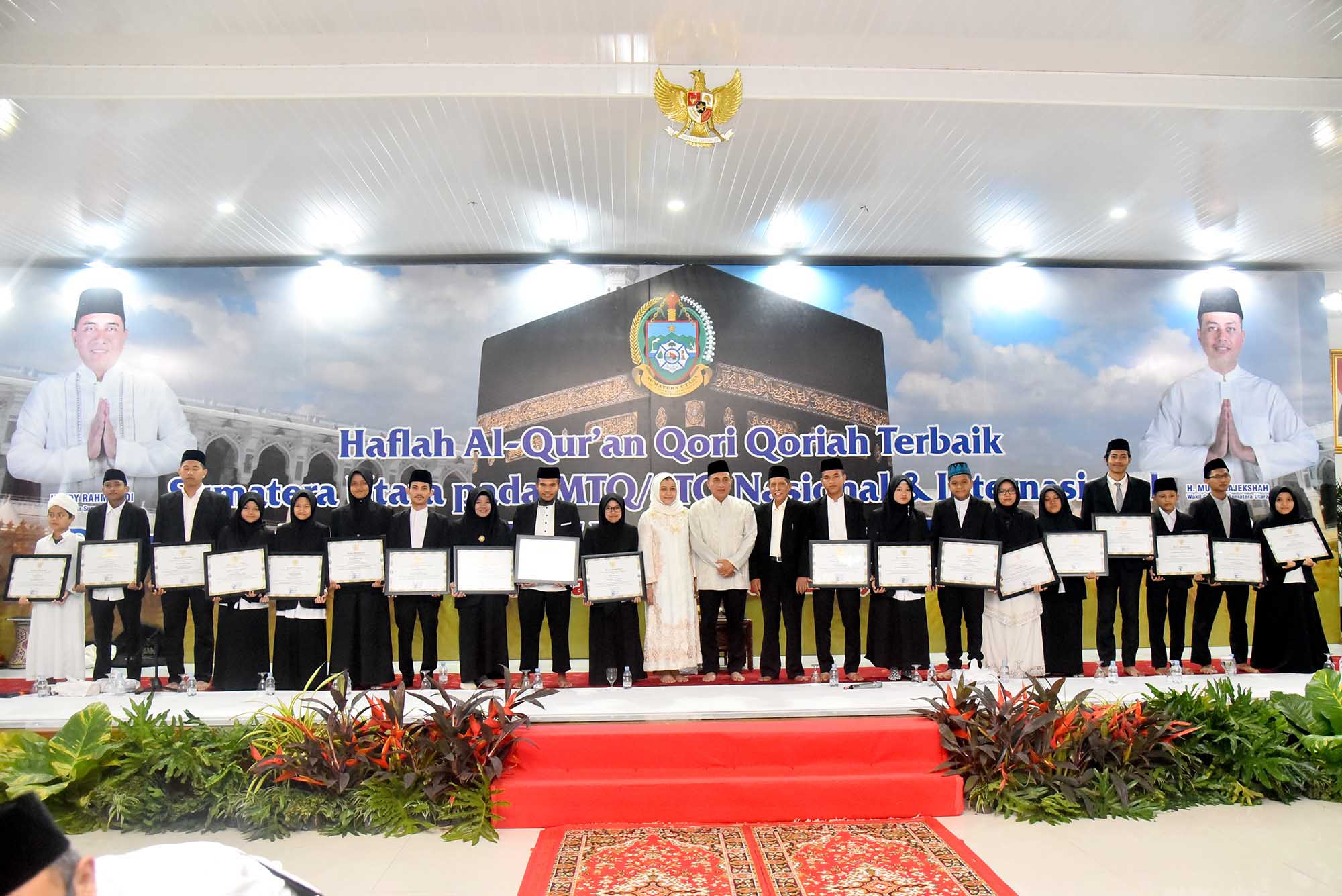 Gubsu Beri Penghargaan 20 Duta Sumut di STQN