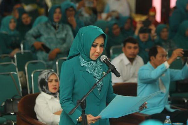 Hj Rita Maharani Lantik Ketua TP PKK Kecamatan Se-Kota Medan
