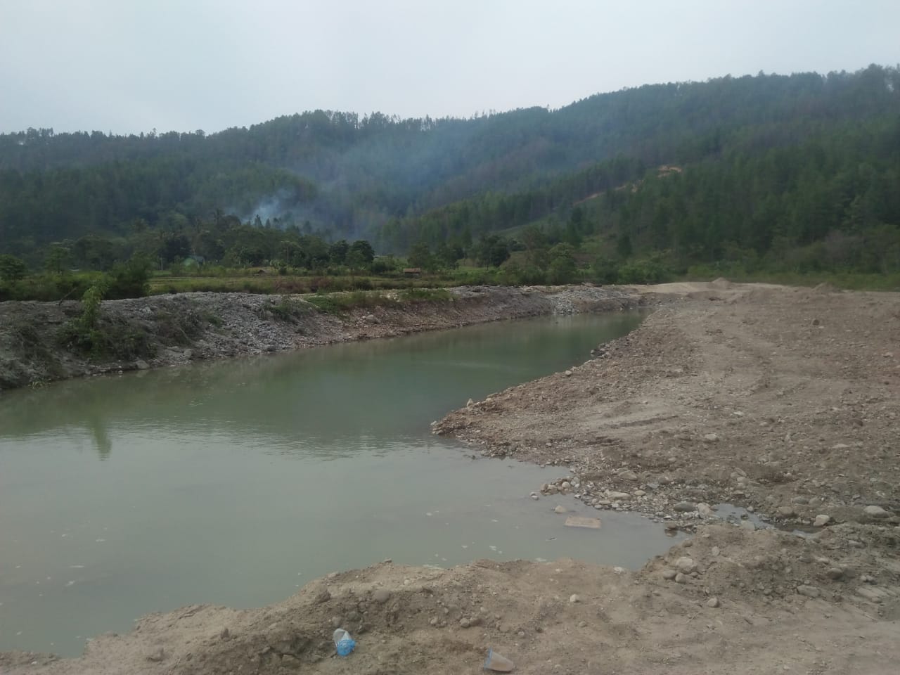 Penambangan Liar di Sungai Rengali Resahkan Warga Pengalangan
