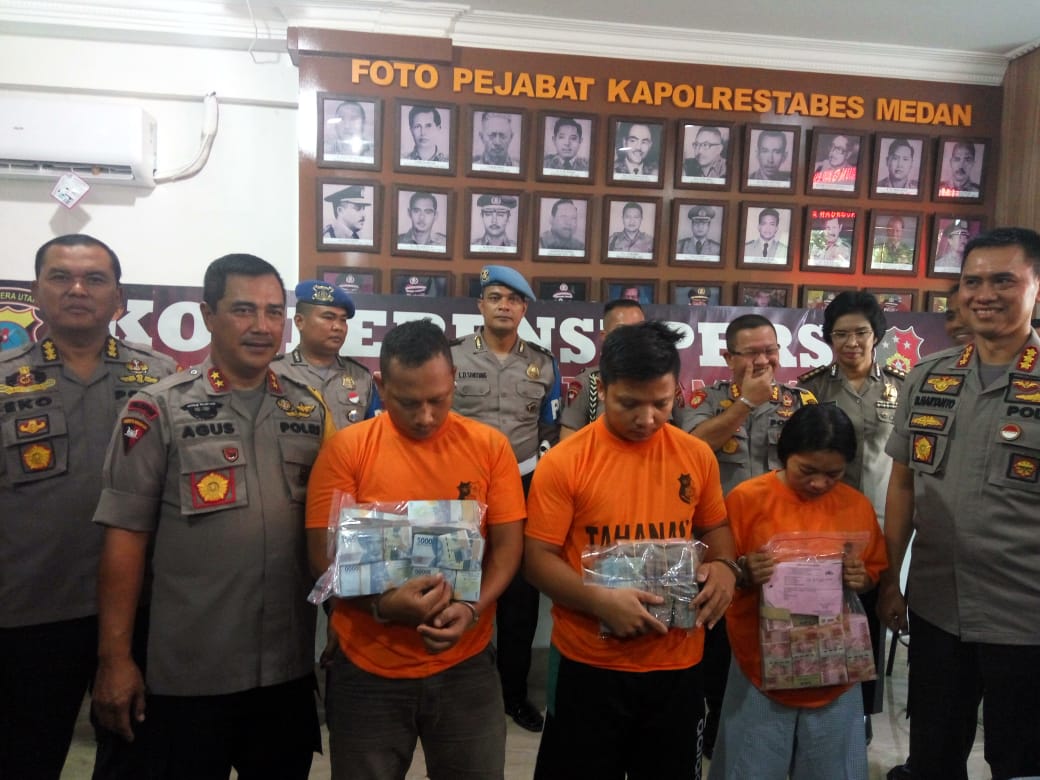 Polrestabes Medan Paparkan Kasus Perampokan PT Abacus, Kombes Pol Dadang : 2 Karyawan Terlibat, 1 Pelaku Ditembak