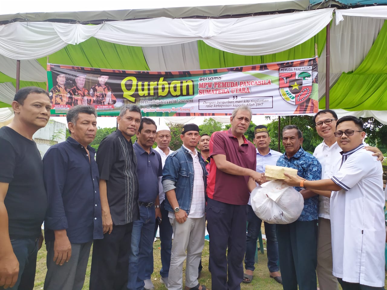 PP Sumut Potong 11 Hewan Kurban, Kodrat Shah Ajak Kader Berbuat Baik