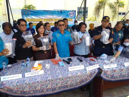 BNNP Sumut Musnahkan Narkoba Sindikat Internasional