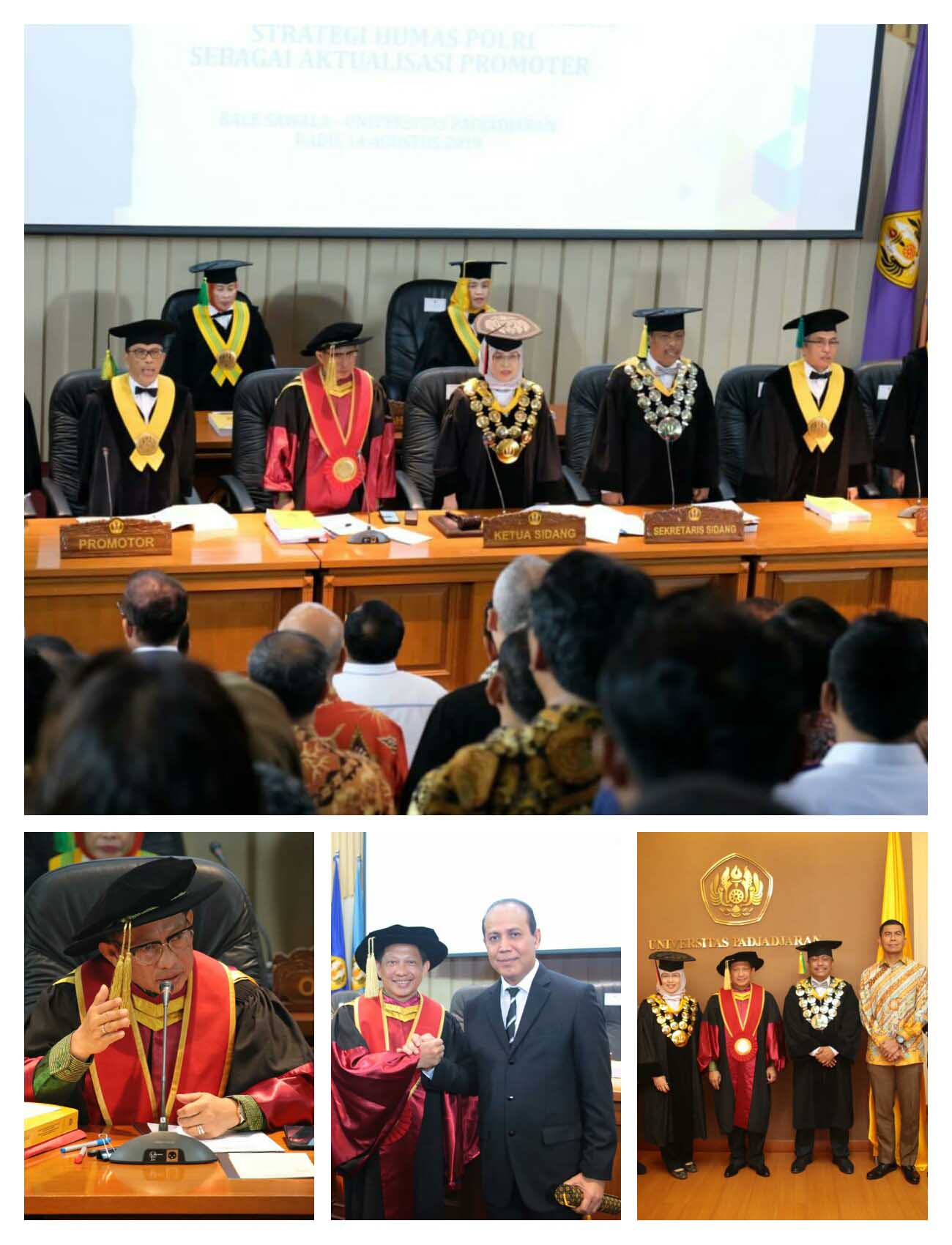 Kapolri Menjadi Dewan Penguji Sidang Terbuka Promosi Doktor Ilmu Komunikasi Terhadap Boy Rafli Amat