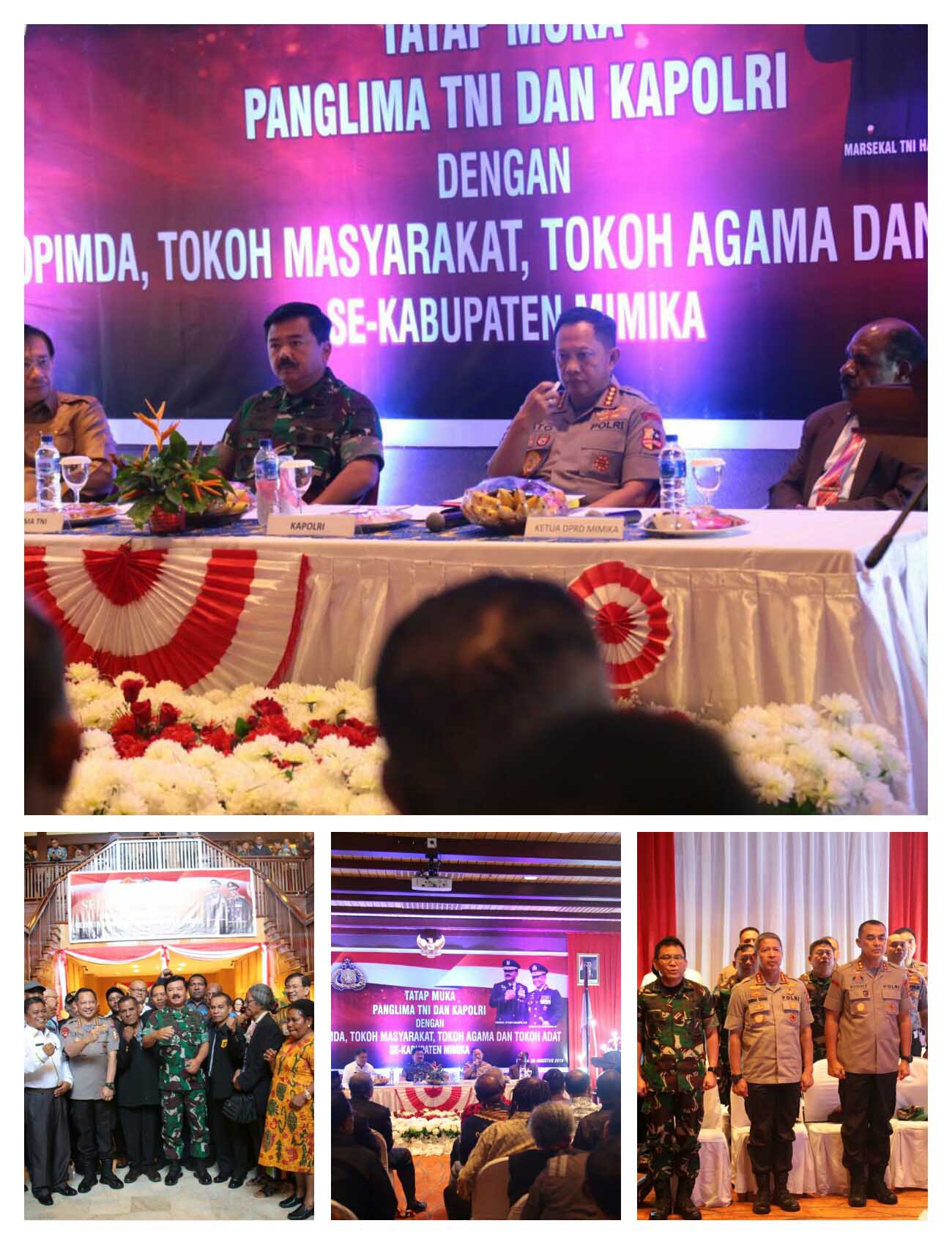 Bahas Isu Rasisme, Kapolri dan Panglima Temui Para Tokoh di Timika