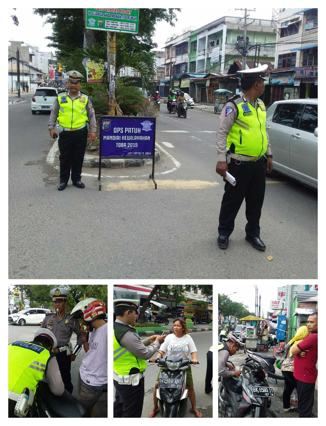 Unit Lantas Medan Baru Laksanakan Ops Patuh Toba 2019