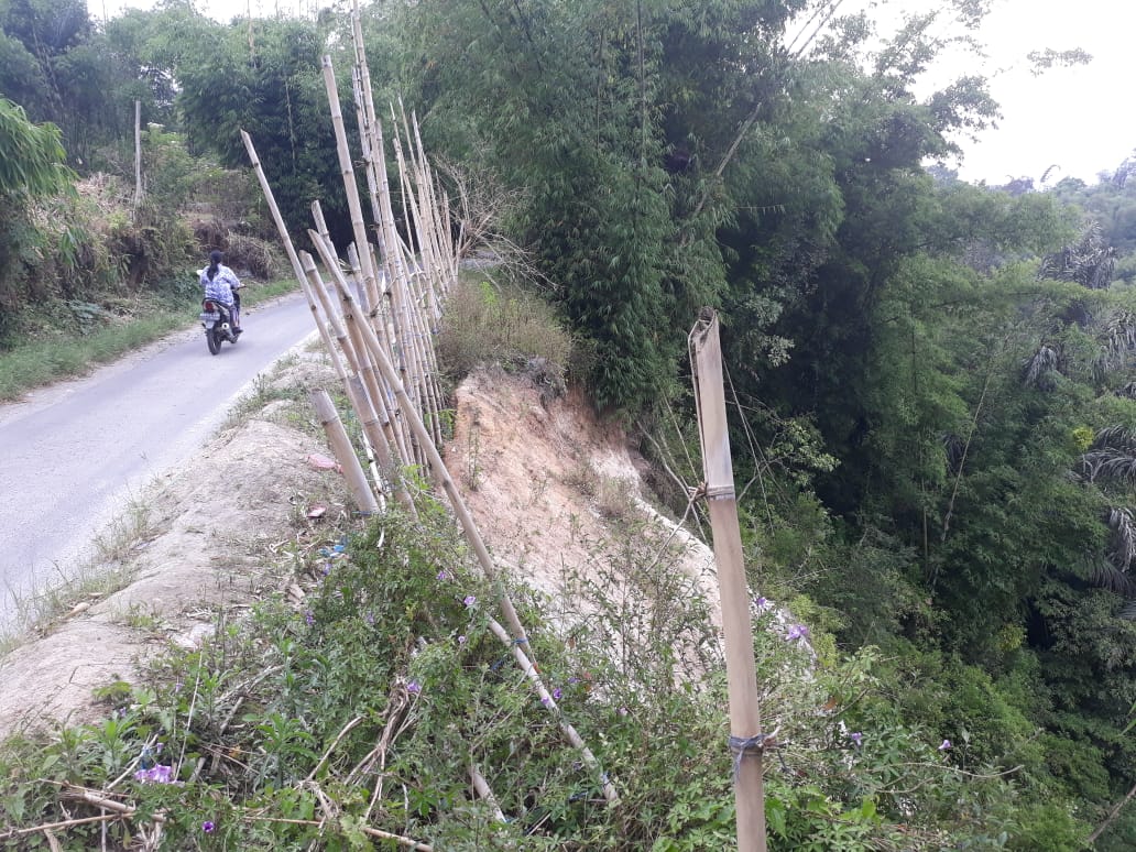 Longsor Jalan Lintas Desa Lingga Julu Belum Ada Tanda Perbaikan