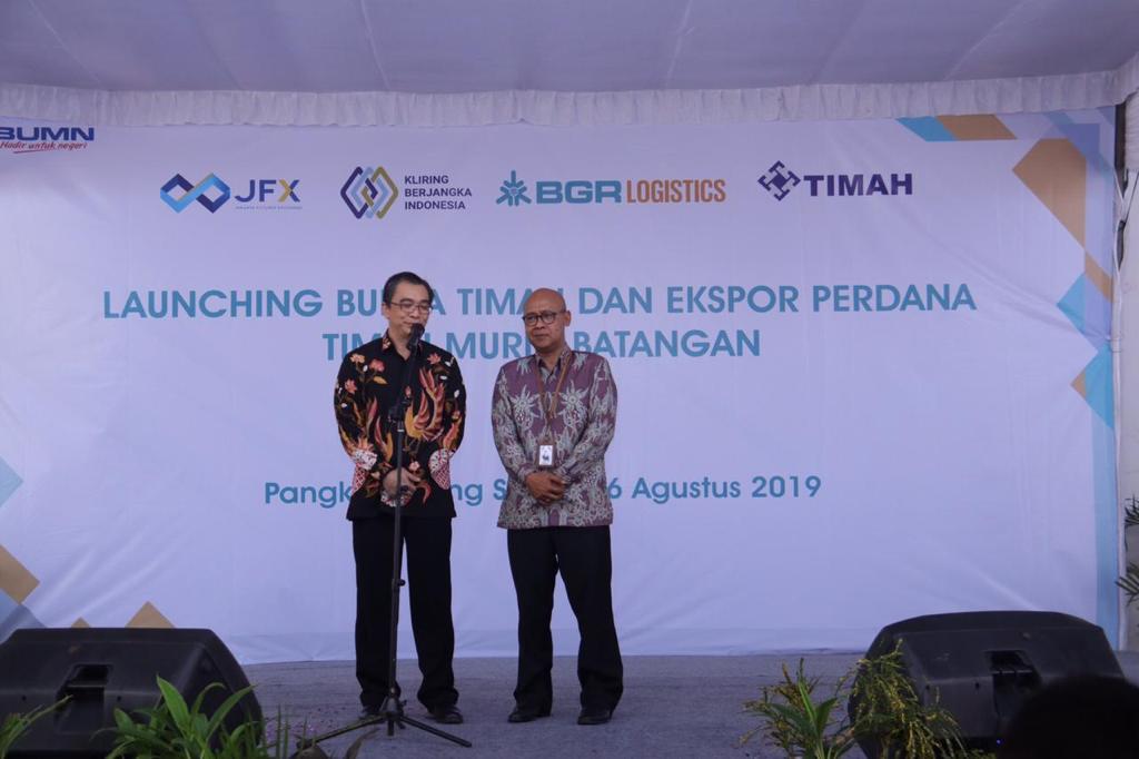 Bursa Timah BBJ dan Ekspor Perdana Timah Batangan 1.410 Ton di Pangkal Pinang