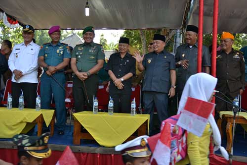 Bupati Langkat dan Ketua DPRD Peringati Berandan Bumi Hangus Ke 72