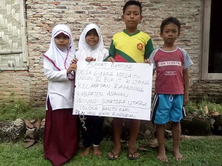 Belum Masuk Listrik, Anak Siswi SD Gunung Melayu Asahan, Mohon Bantuan Presiden dan GubsuÂ 