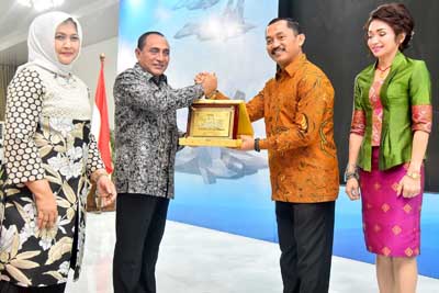 Pisah Sambut Danlanud Soewondo,  Gubernur Sebut Jabatan Amanah dan Apresiasi dari Negara