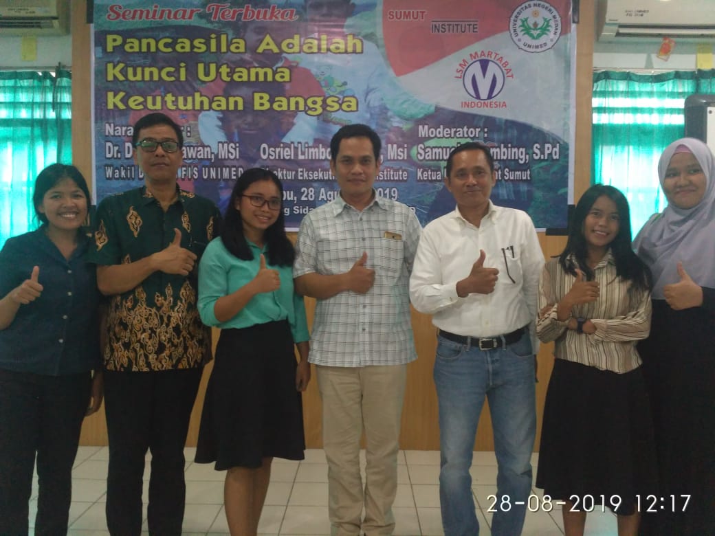 Seminar Terbuka FIS Unimed, Osriel: Pancasila Lahir Mengakomodir Pluralisme