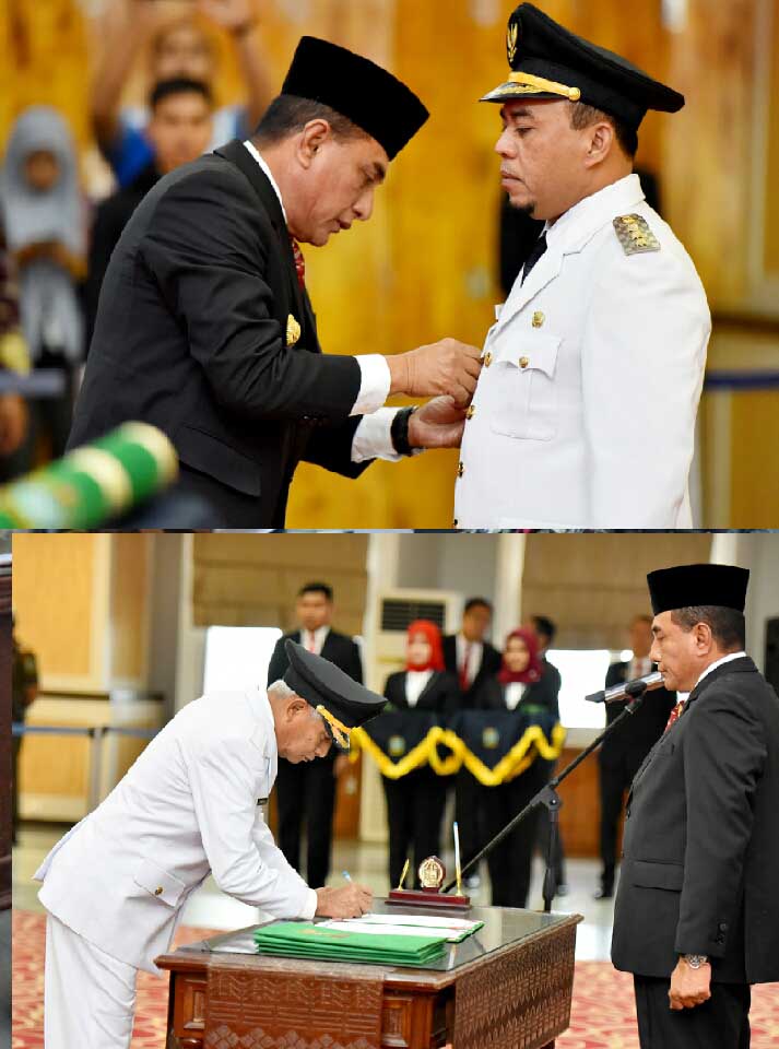 Gubsu Lantik Bupati Labuhanbatu dan Asahan,Andi Suhaimi :