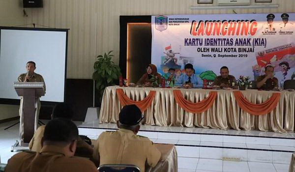 Pemko Binjai Launching Kartu Identitas Anak