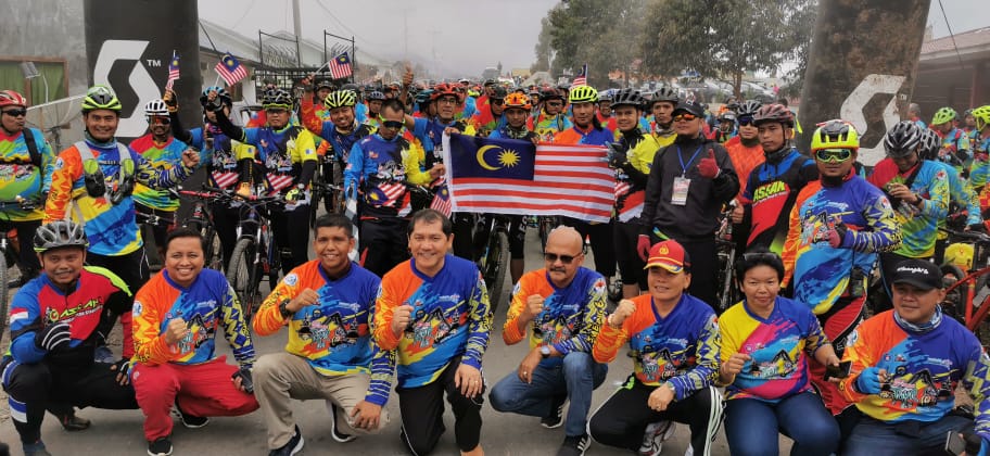 Bupati karo dan Danbrigif 7 /RR Ajak Ayo gowes di kegiatan  TDS VI daerah Siosar