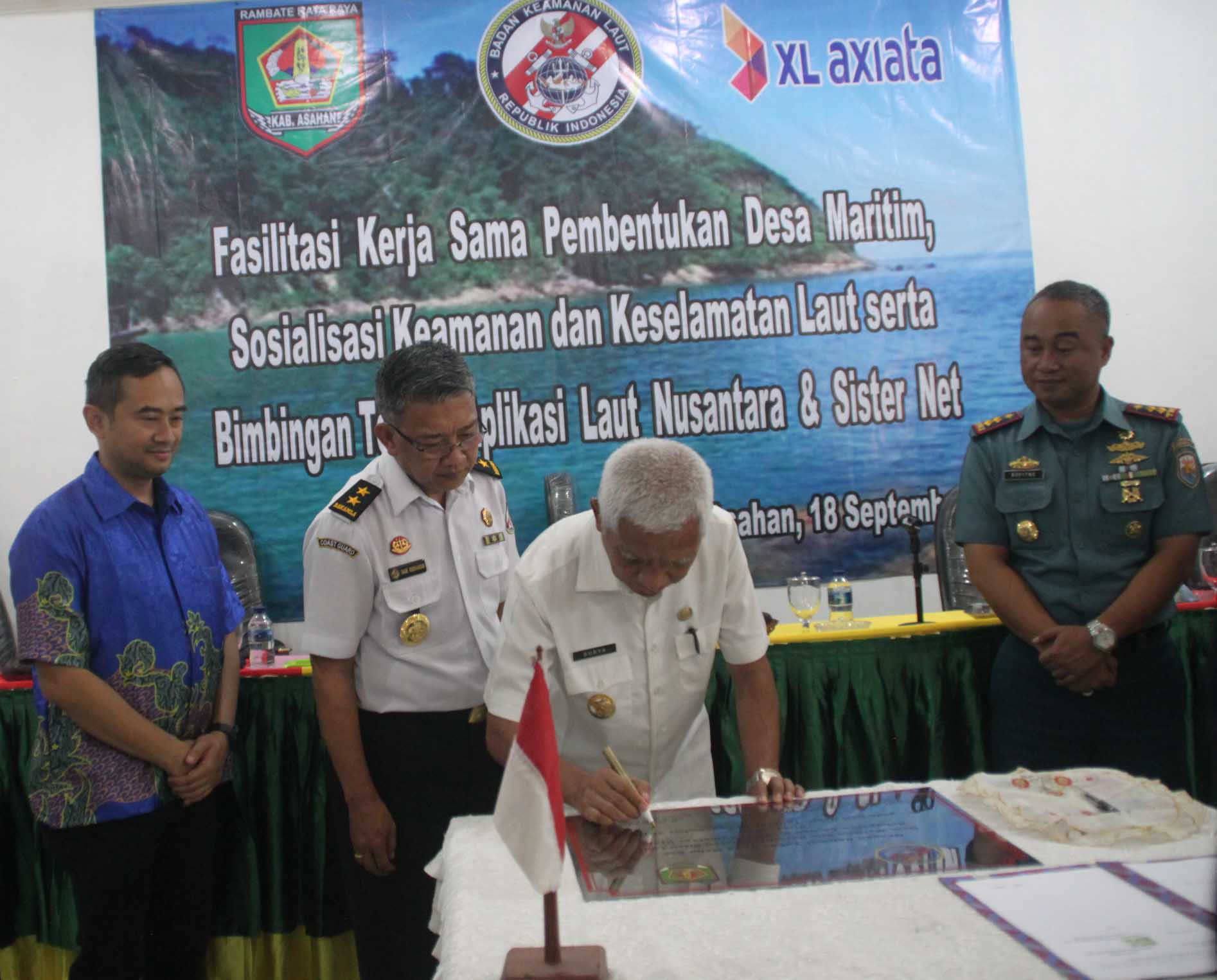 XL Axiata-Bakamla Bangun â€œDesa Maritimâ€ di Asahan,  Dukung Pengamanan Daerah Perbatasan