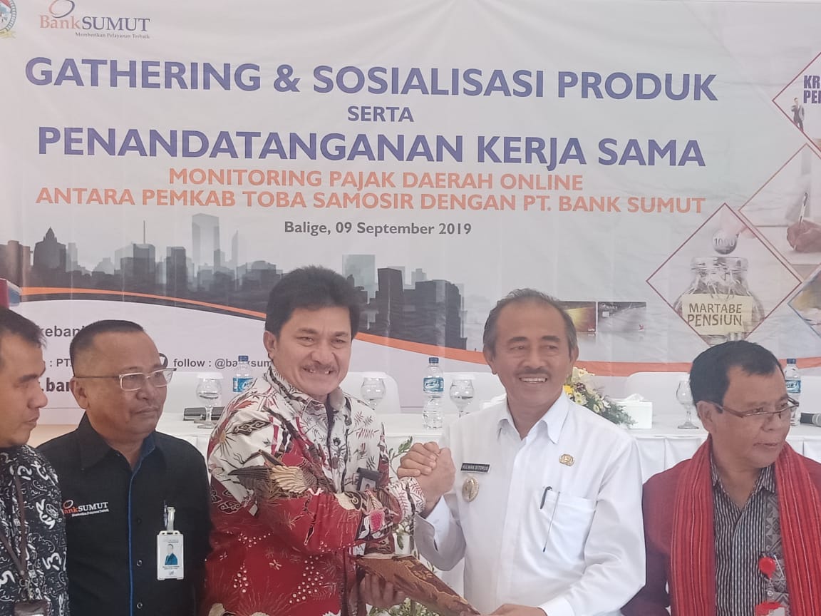 Bank Sumut dan Pemkab Tobasa Kerjasama Penerimaan Pajak Daerah Online