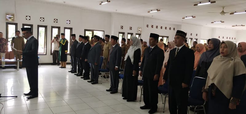 Pemkab Gayo Lues Lantik 12Â  Pejabat Eselon II dan lll